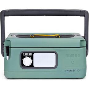 Presto 06016 6-Quart Nomad Traveling Slow Cooker, Locking Lid, Dry Erase Board, Green