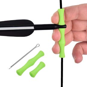 YLS Archery Bowstring Finger Savers Finger Guards Shooting Practice Finger Protector Easy Install with Pin