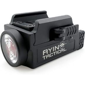 AYIN Tactical Pistol Light 800 Lumen, Quick Disconnect, USB Rechargeable Tactical Rail Mounted Flashlight, Mounting Hardware, Battery and Charger Included