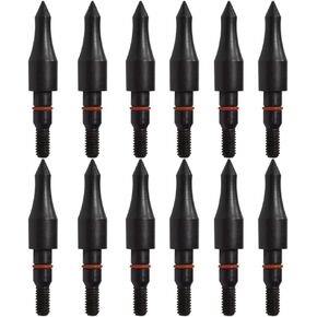 Field Points arrowheads 100/125/150/200/300 Grains Archery Field Points, Steel Screw in Archery Field Tips and Broadheads (1 Dozen 12 PCS)