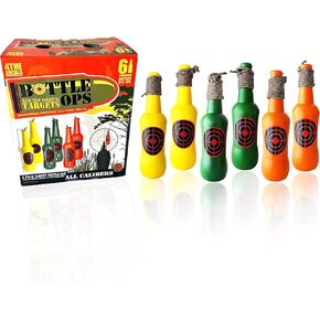 Bottle OPS Reactive Shooting Targets - Only Fillable Self Healing, Shatterproof, All Calibers, Indoor Outdoor Gun Range Shooting Target