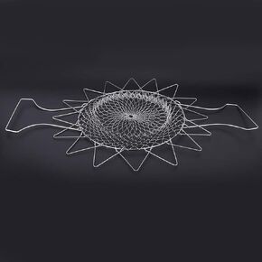 Deep Fry Basket, Foldable Stainless Steel French Fries Frying Basket, Multifunction Steam Rinse Strainer Net, for Frying Food, Washing Fruits or Vegetables