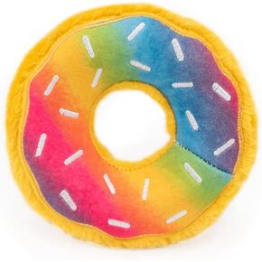 ZippyPaws - Jumbo Donutz - Strawberry - Interactive Pet Donut Toys for Dogs with Embroidered Sprinkles, Soft, No Stuffing, Durable Large Breed Dog & Puppy Toys with Squeaker in Kuwait