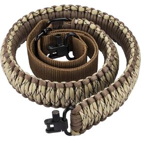 CVLIFE Rifle Sling Strap 550 Paracord Sling 2 Point Sling with Tri-Lock Swivel Rifle Paracord Strap for Hunting and Outdoor