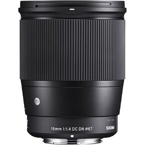 Sigma 402963 16mm f/1.4 DC DN Contemporary Lens for Micro Four Thirds, Black