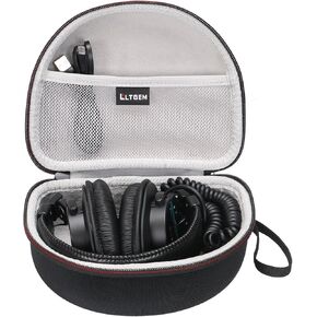 LTGEM Case Compatible with Sony MDR7506 Professional Large Diaphragm Headphone, Black+Grey(Case Only)