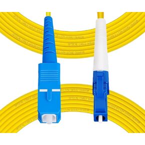 Fibergaga-1m(3ft) OS2 SC/UPC to LC/UPC Fiber Patch Cable Single Mode Fiber, Simplex, Length Option: 0.5M(1.6ft)-100m(328ft) 9/125µm 2.0mm Cable Diameter Fiber Optic Cable, OS1/OS2 Compatible in Kuwait