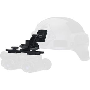 CNC Aluminium Binocular Bridge for NVG10/NVG30 Night Vision Goggles,Helmet Mount Integrated Fast Mount Bracket Height Angle & Eye Distance Adjustable WG-NVG30BM