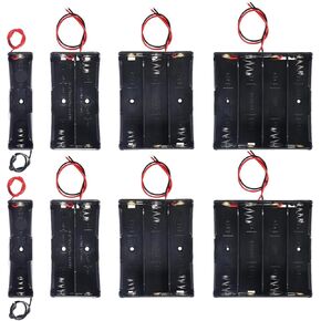 DIANN 8 قطعة 18650 حامل بطارية 3.7 فولت 7.4 فولت 11.1 فولت 14.8 فولت 18650 حامل بطارية مع أسلاك 18650 حامل بطارية 2 فتحات 18650 حامل بطارية 3 فتحات 18650 حامل بطارية 4 فتحات in Kuwait