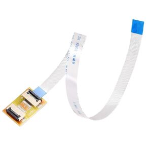 uxcell Flexible Flat Cable (A Type) and Flip Up to Mount Extend Adapter Kit, 12 Pin 0.5mm Pitch 200mm FFC for LCD TV DVD Player Laptop