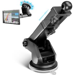 EWAY for Garmin GPS Mount w/Telescopic Extension Arm, Replacement Dash Ball Mount Holder for Dashboard Windshield Windscreen for Garmin Nuvi RV Dezl Drive Drivesmart Zumo Driveassist DriveLuxe