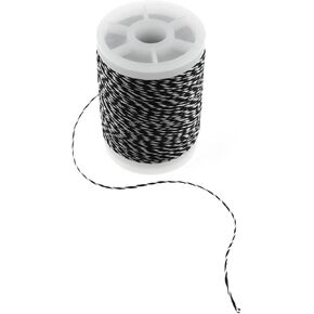 RLECS Black 120 Yard/Roll Diameter 0.4mm 400D Thickness Fiber Archery Bow String Serving Thread Rope Protector for Various Bow String Archery