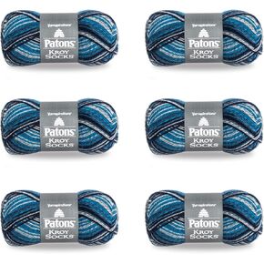 Patons Kroy Socks FX Celestial Colors Yarn - 6 Pack of 1.75oz/50g - Blended Fiber - 166 Yards - Knitting/Crochet