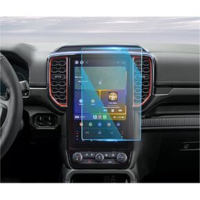 CDEFG for Ford Ranger 2024 2025 Accessories Screen Protector Center Console Touch Screen for 2024 Ranger Infotainment Radio Cover-TEMPERED GLASS (Ranger (XLT Optional/LARIAT/Raptor)-12“ Display)