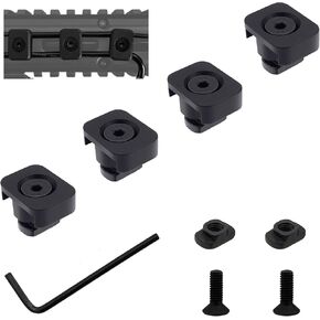 Metal Pressure Switch Cable Guides for M-LOK System, Flashlight Laser Wire Management Clips (8 Pack)
