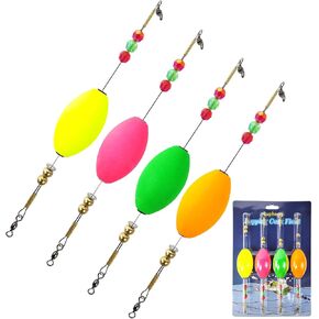 Popping Corks Floats, Fishing Bobbers Floats Popping Corks Rattle Rig for Saltwater Freshwater 2PCS/4PCS
