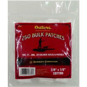 OUTERS .17-.22 Caliber 42382 Cotton Cleaning Patches 250 Count