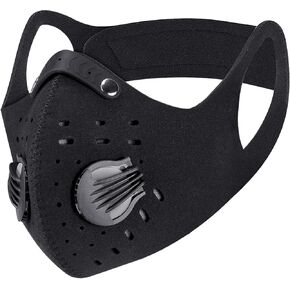 PISIQI Dust Face Mouth Cover Half Face Sports Face Protections Dust Mask Riding Cover with Valve Reusable Breathing Lightweight Face Shield Outdoor Facial for Men and Women（1pcs）