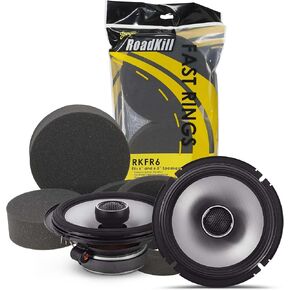Alpine S2-S65, S Series 6.5" 2-Way Hi-Res Speakers + Foam Baffle Kit Bundle