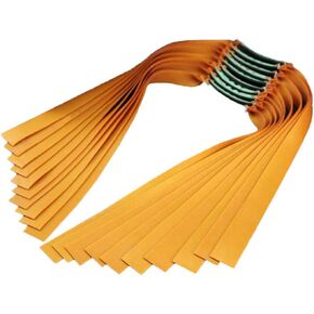 10 Pcs Slingshot Flat Rubber Bands 1mm Thick Handmade Rally Rubber Bands for Hunting
