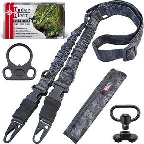Two Point Sling Rifle Strap with Shoulder Pad and Rifle Sling Mount. Adjustable Gun Sling. Shotgun Sling. 2 Point Sling with Gift Box.