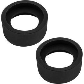 Industrial Eyepiece Eye Cup Binocular Eye Cup Soft Rubber Eyepiece Guard Cover for 32-36 mm Stereo Microscopes (Flat Angle) 2pcs