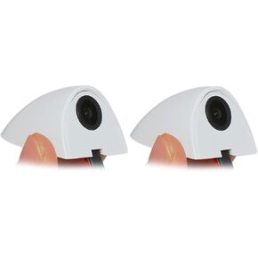 Car Side Door View Blind Spot Camera, EWAY Mini Side Left & Right Mount Flip Image Switchable Cameras, Backup Camera RCA Connector for Truck 5th Wheel Camper Trailer, Set of 2