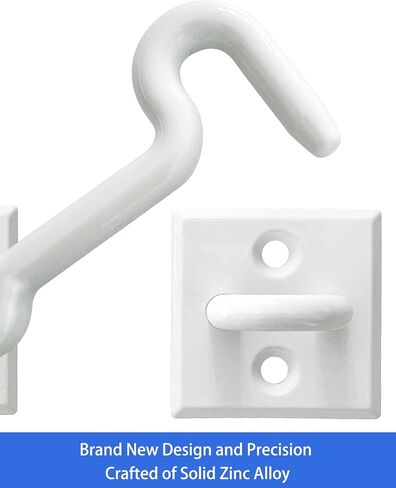 Barn Door Lock, 2 Pk Barn Door Latch for Door, Heavy Duty Door Latches for Top of Door, Door Latch Lock for Barn Door, Bathroom Door Latch, Double Door Latch, Barn Door Locks and Latches (White) in Kuwait
