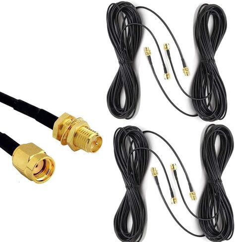 10ft WiFi Antenna Extension Cable RG174 RP-SMA Coaxial Cable Low Loss for Wireless LAN Router Bridge External Antenna Equipment in Saudi Arabia