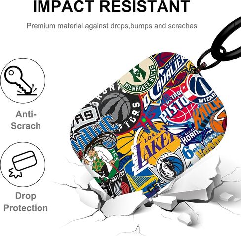 Compatible Airpods Pro 2nd Generation Case Cute Sports Basketball Football Shoe,Protective TPU Soft Cases Cover Rugged for Apple Airpod Pro 2 with Keychain for Women Men in Saudi Arabia