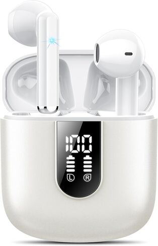Wireless Earbuds 2024 Bluetooth 5.3 Headphones with HD Mic HiFi Stereo Sound, Wireless Earphones with Dual LED Display Touch Control, IPX7 Waterproof 30H Playtime Ear Buds for iOS Android, Dunkelblau in Saudi Arabia