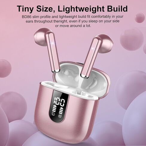 Wireless Earbuds 2024 Bluetooth 5.3 Headphones with HD Mic HiFi Stereo Sound, Wireless Earphones with Dual LED Display Touch Control, IPX7 Waterproof 30H Playtime Ear Buds for iOS Android, Dunkelblau in Saudi Arabia