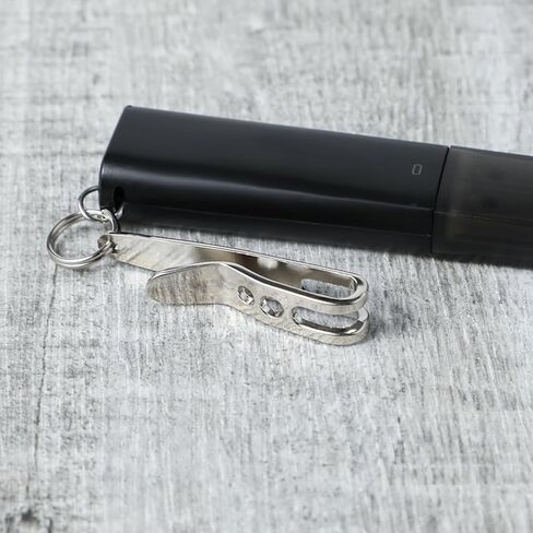 Molain 2Pcs Pocket Bag Suspension Clip with Keychain, Zinc Alloy Bag Waist Belt Hanging Clip Key Buckles Portable Pocket Clip in Saudi Arabia