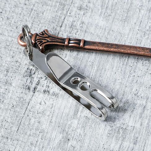 Molain 2Pcs Pocket Bag Suspension Clip with Keychain, Zinc Alloy Bag Waist Belt Hanging Clip Key Buckles Portable Pocket Clip in Saudi Arabia