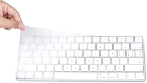 EooCoo Magic Keyboard Cover Skin Ultra Thin Protector Fit for iMac Magic Keyboard MLA22LL/A A1644, iMac Accessories - Clear TPU in Saudi Arabia
