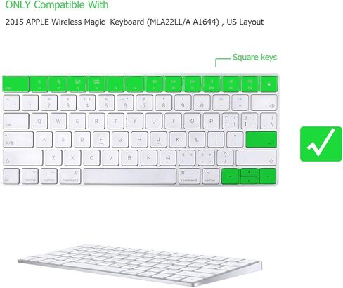 EooCoo Magic Keyboard Cover Skin Ultra Thin Protector Fit for iMac Magic Keyboard MLA22LL/A A1644, iMac Accessories - Clear TPU in Saudi Arabia