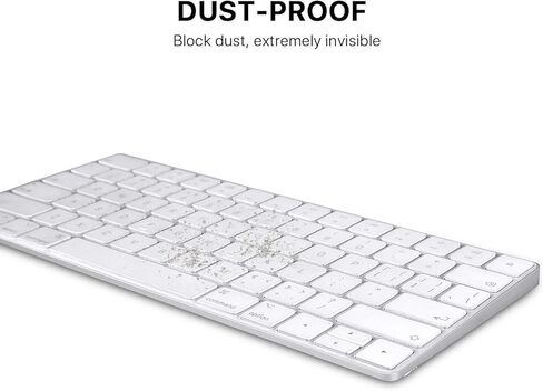 غطاء حماية رقيق للغاية للوحة المفاتيح EooCoo Magic مناسب للوحة المفاتيح السحرية iMac MLA22LL/A A1644، وملحقات iMac - شفاف من مادة TPU in Kuwait