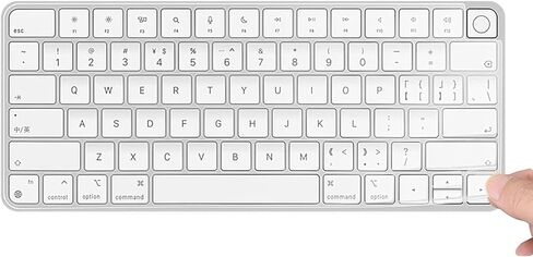 EooCoo Magic Keyboard Cover Skin Ultra Thin Protector Fit for iMac Magic Keyboard MLA22LL/A A1644, iMac Accessories - Clear TPU in Saudi Arabia