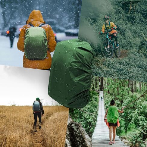 Gespann Backpack Rain Cover Waterproof 30-100L Waterproof Anti-Dust Rucksack Rain Cover for Outdoor Activities, Rain Cycling in Saudi Arabia