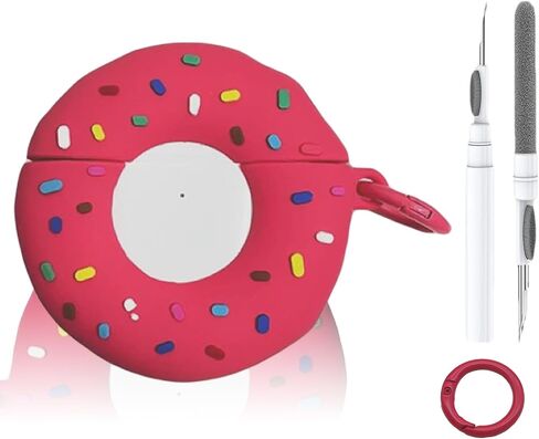 for AirPods Pro Case Cover, Cartoon Soft Silicone Protective Case for Apple AirPod Pro 2nd/1st Generation for Women Men, Cute AirPods Pro 2/Pro Case with Keychain (Black 1) in Saudi Arabia