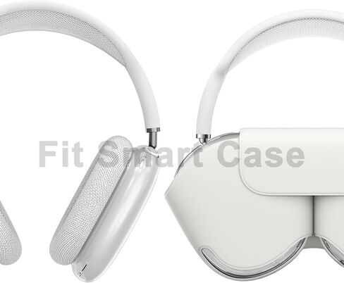 Case Cover for AirPods Max Headphones, Clear Soft TPU Earcup Cover for AirPods Max, Anti-Scratch Transparent Accessories Skin Protector for Apple AirPods Max New USB-C (2024), Clear in Saudi Arabia