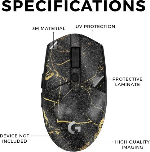 Mouse Skin Compatible with Logitech G305 Lightspeed - Solid Olive - Premium 3M Vinyl Protective Wrap Decal Cover - Easy to Apply | Crafted in The USA by MightySkins in Saudi Arabia
