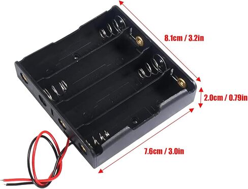 DIANN 8 قطعة 18650 حامل بطارية 3.7 فولت 7.4 فولت 11.1 فولت 14.8 فولت 18650 حامل بطارية مع أسلاك 18650 حامل بطارية 2 فتحات 18650 حامل بطارية 3 فتحات 18650 حامل بطارية 4 فتحات in Kuwait