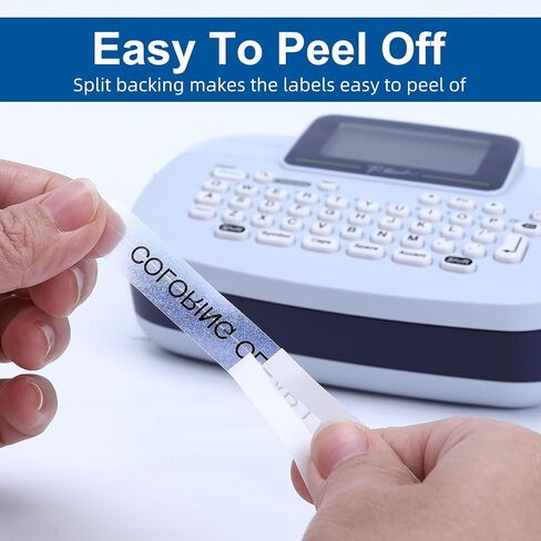 COLORWING M-K231 Compatible Brother P Touch M Tape M-K231s MK231 M231 for Brother PT-M95 PT-90 PT-70 PT-65 PT-85 Label Maker Refills, 12mm 0.47inch White, 4-Pack in Saudi Arabia