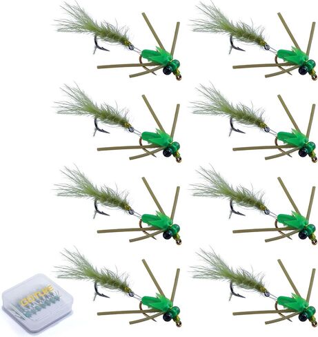 Goture Fly Fishing Flies, Damselflies Dragonflies Dry Wet Flies Streamers Nymphs for Fly Fishing,Trout Flies Fly Lures,Fly Fishing Assortment Kit for Bass Trout Steelhead Salmon,Fishing Gifts for Men in Saudi Arabia