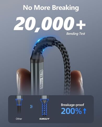 SUNGUY 10Gbps Android Auto USB Cable 1FT, 3A USB C 3.1 Gen2 Cable Data Transfer, USB C CarPlay Cable Fast Charging Compatible with iPhone 16 15 Pro/Pro Max/Plus, Samsung T7, Galaxy S23 S22 Ultra, SSD in Saudi Arabia