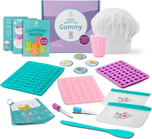 Tovla Jr. Ultimate Chocolate-Making Kit for Kids – Fun DIY Candy & Dessert Kit, STEM Activity for Ages 4+, Visual Learning Chocolate Molds & Tools Set, Great Gift for Young Chefs in Kuwait