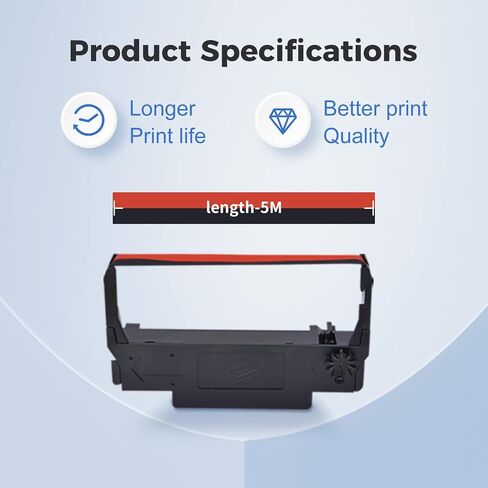 myCartridge 24 Pack ERC30 ERC-30 ERC 30 34 38 B/R Compatible with Ribbon Cartridge Used with Epson ERC30/ERC34/ERC38,TM-U220,Bixolon GRC-220BR,M188B,BTP-M300 Printer (Black and Red) | Compatible with Epson ERC30/ERC34/ERC38,TM-U220,Bixolon GRC-220BR,M188B in Saudi Arabia