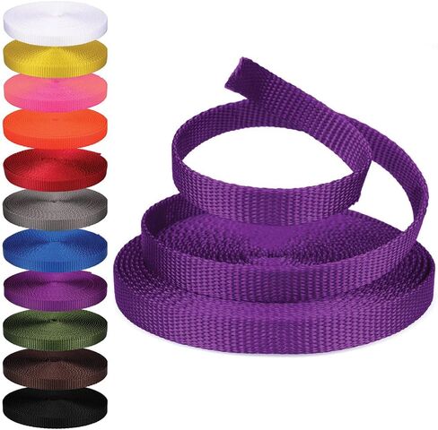 Rope and Cord Nylon Webbing – 1/2 in. Multipurpose Webbing for Cargo Straps, Pulley Lines, and More! – Red, 5 Yards in Saudi Arabia