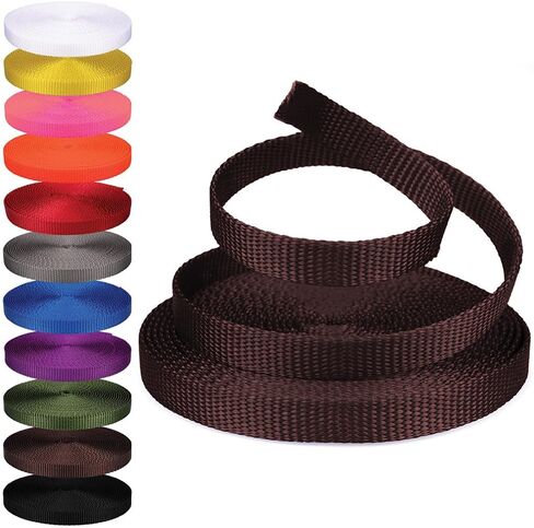 Rope and Cord Nylon Webbing – 1/2 in. Multipurpose Webbing for Cargo Straps, Pulley Lines, and More! – Red, 5 Yards in Saudi Arabia